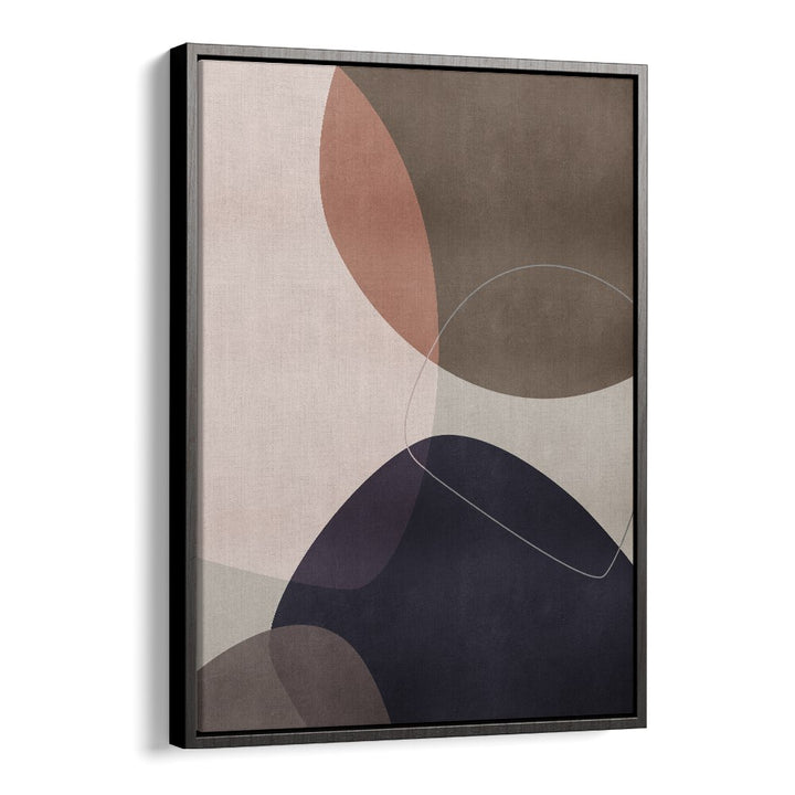 Graphic Sands By Mareike Bohmer Abstract Art Artwork in Black Floater Frame
