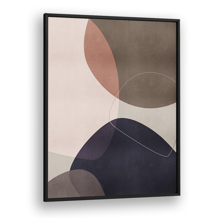 Graphic Sands By Mareike Bohmer Abstract art Artwork in Black Plain Frame
