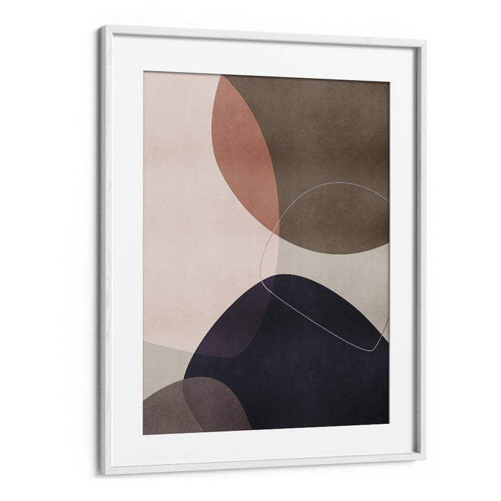 Graphic Sands By Mareike Bohmer Abstract Art Artwork in White Frame With Mount