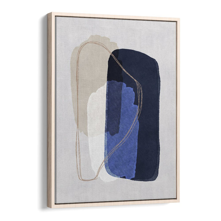 Graphic Tranquil By Mareike Bohmer Abstract Art Artwork in Oak Wood Floater Frame
