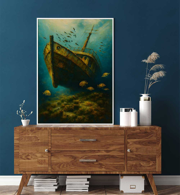 GRAVE OF THE LOST VESSEL , EXPRESSIONISM PAINTINGS