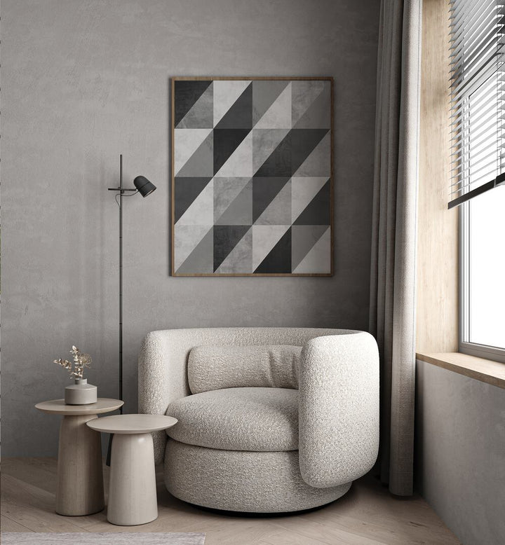 GRAY TEXTURES I , GEOMETRIC ART PRINTS
