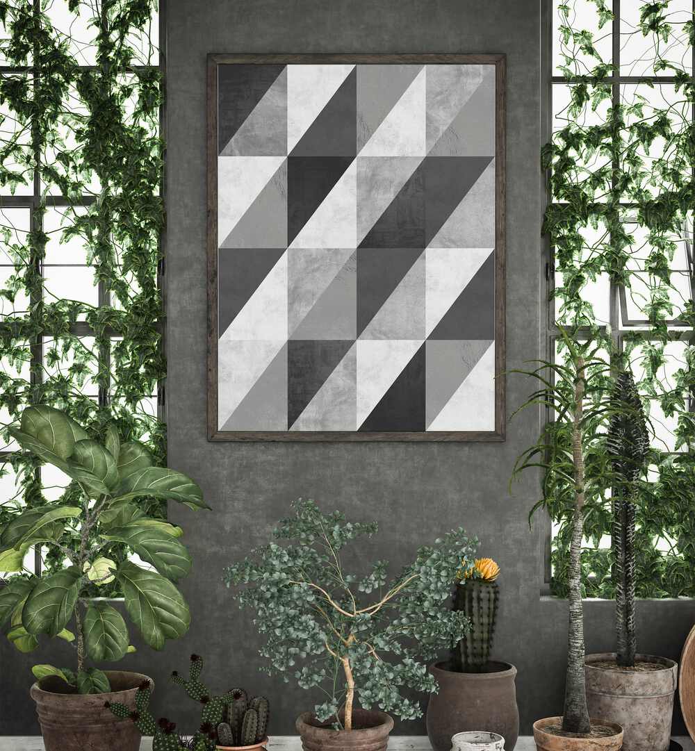 GRAY TEXTURES I , GEOMETRIC ART PRINTS