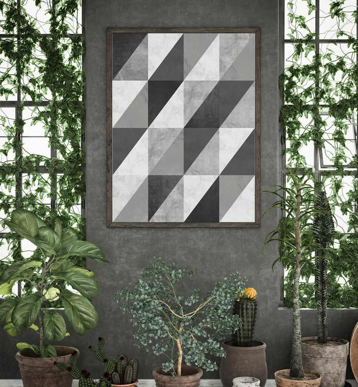 GRAY TEXTURES I , GEOMETRIC ART PRINTS