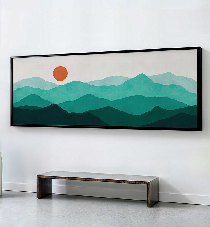 GREEN MOUNTAIN SERENITY , PANORAMIC ART