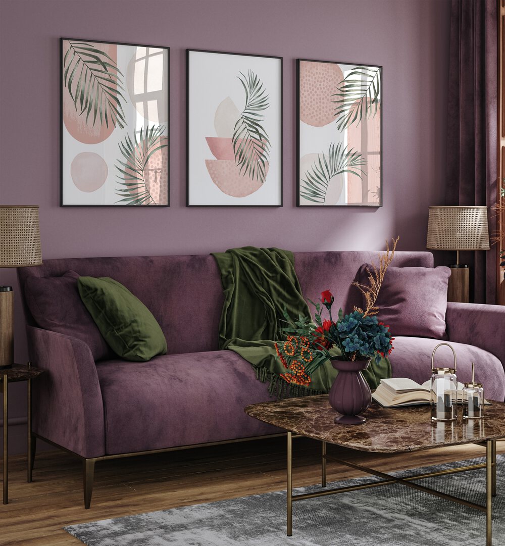 Transform your space with the GREEN FERNS SET, SET OF 3 PAINTINGS featuring elegant fern designs for a natural touch.