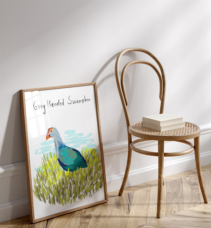 GREY HEADED SWAMPHEN
