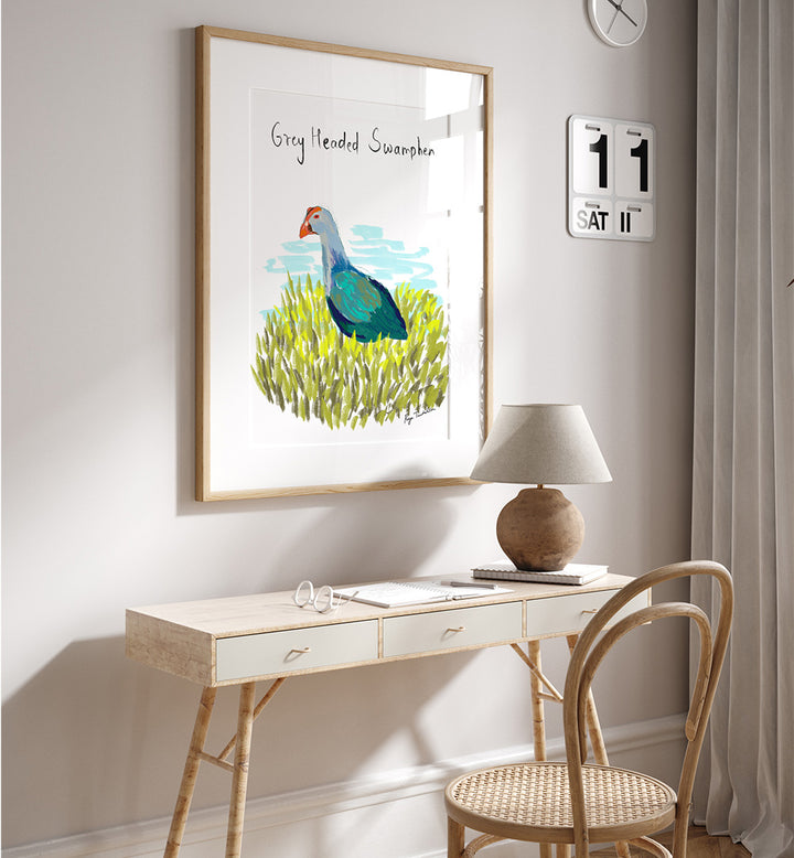 GREY HEADED SWAMPHEN
