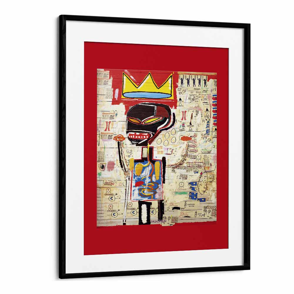 Grillo By Jean Michel Basquiat 1984 Pop Art Artwork in Black Frame With Mount