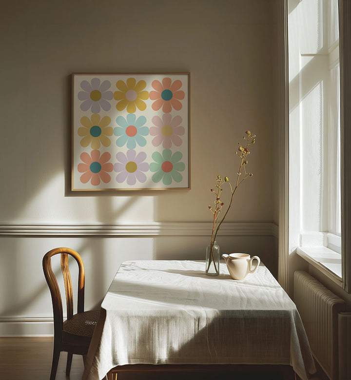 GROOVY PASTEL DAISIES I