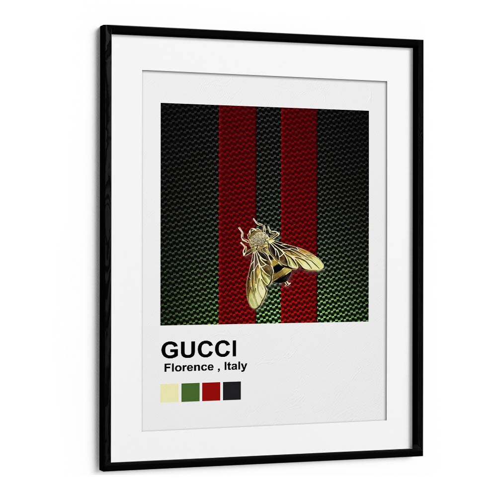 Gucci Fashion Art Artwork in Black Frame With Mount
