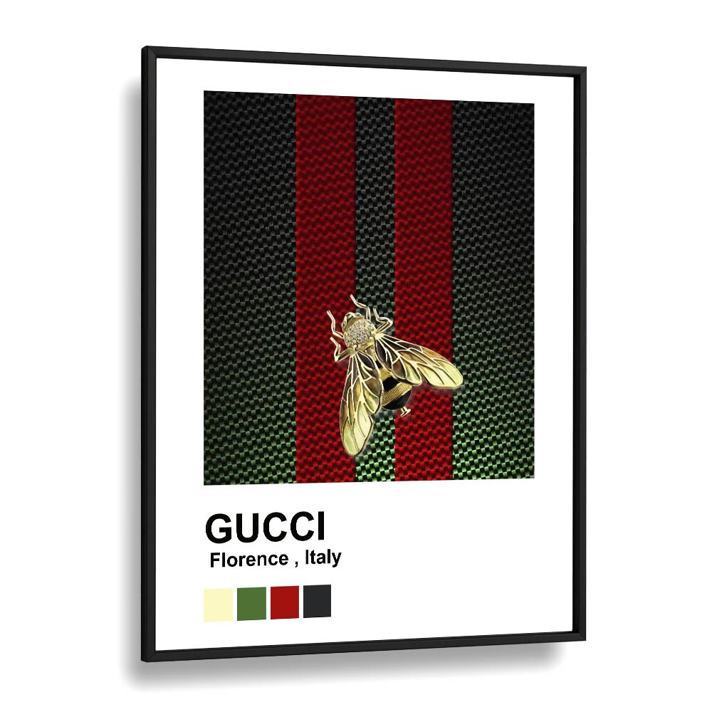 Gucci Fashion art Artwork in Black Plain Frame
