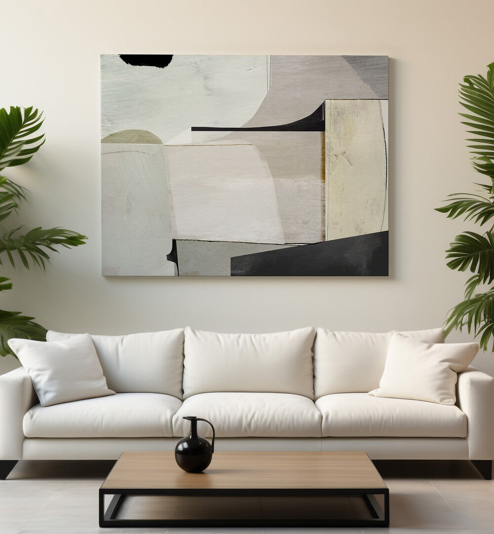 Stylish living room featuring GUIDANCE, ABSTRACT PAINTINGS, adding elegance and creativity to your space.