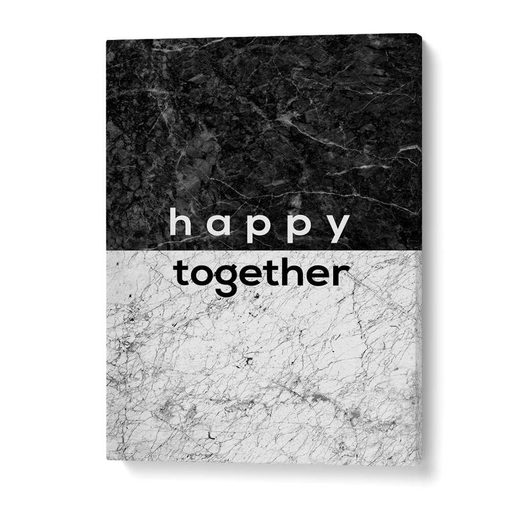 Quotes painting - HAPPY TOGETHER COUPLES QUOTE by Asianmonk