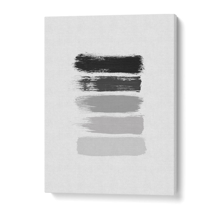 ABSTRACT painting - BLACK AND WHITE STRIPES by Asianmonk