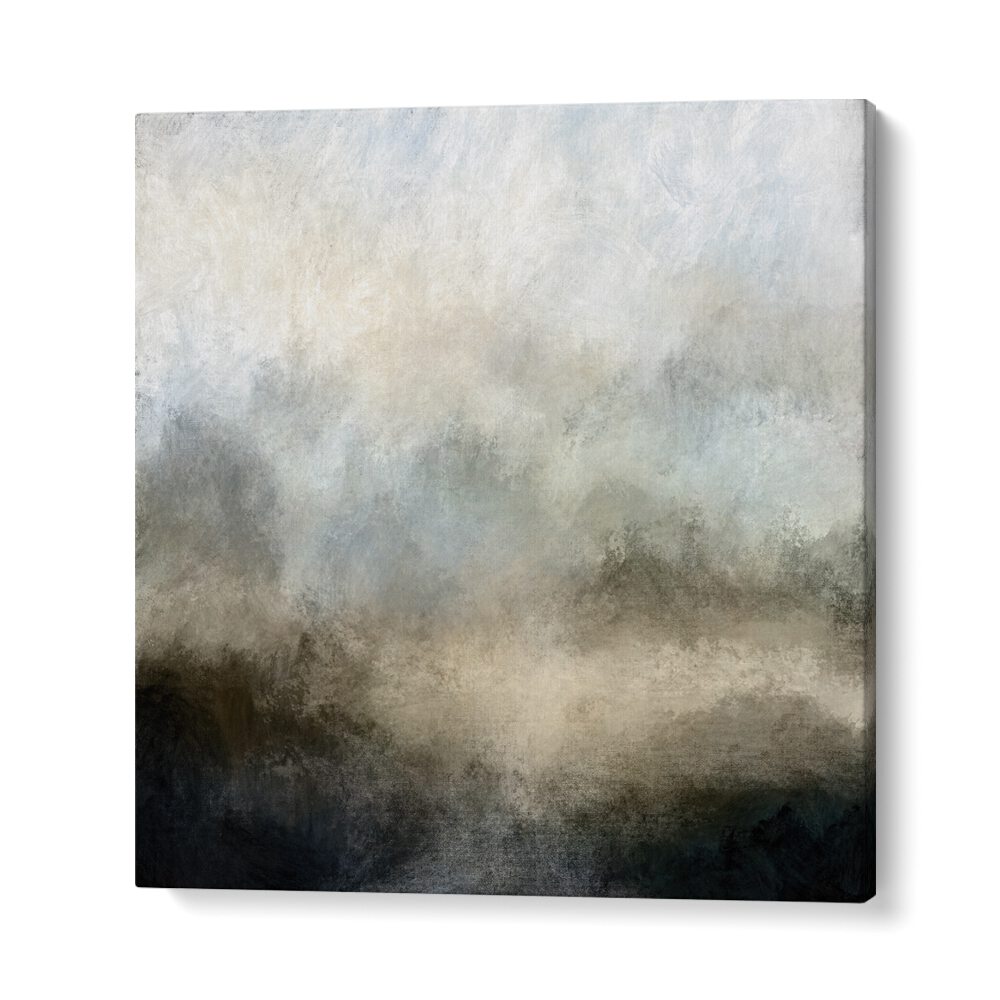 ABSTRACT painting - LAKE MIST BY DAN HOBDAY by Asianmonk