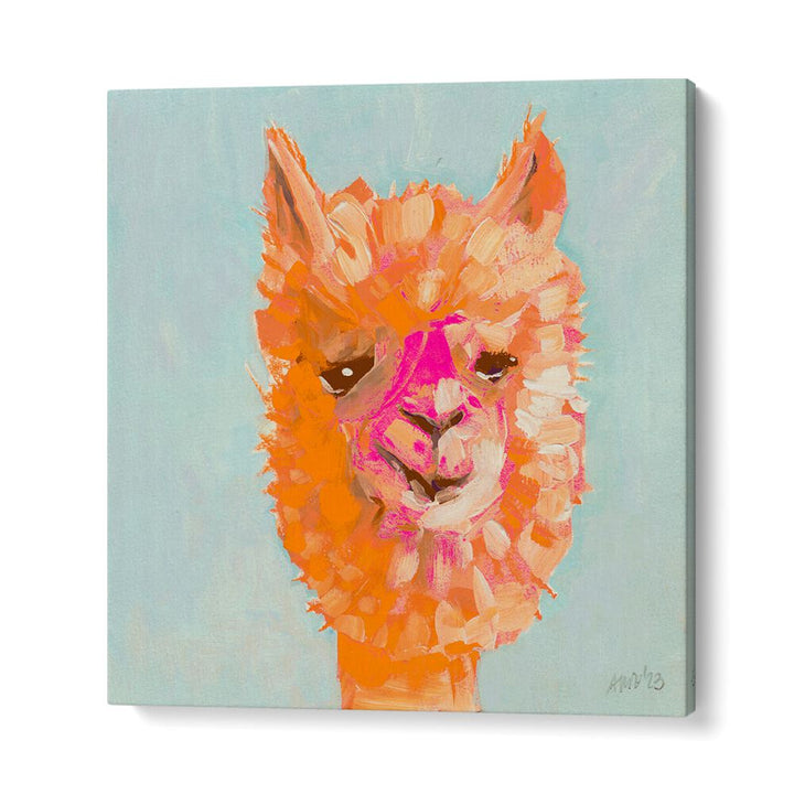 chre painting - ORANGE ALPACA BY ANIA ZWARA by Asianmonk