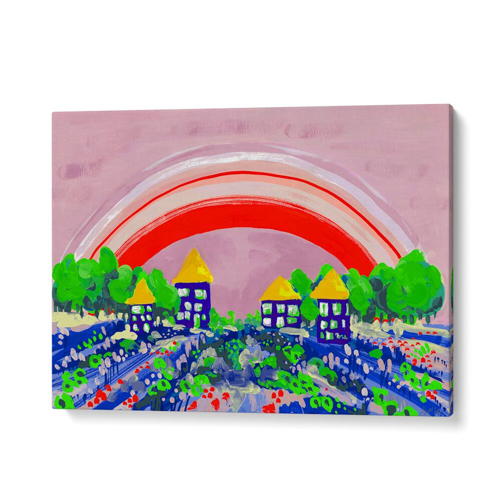 kids painting - RED RAINBOW BY ANIA ZWARA by Asianmonk