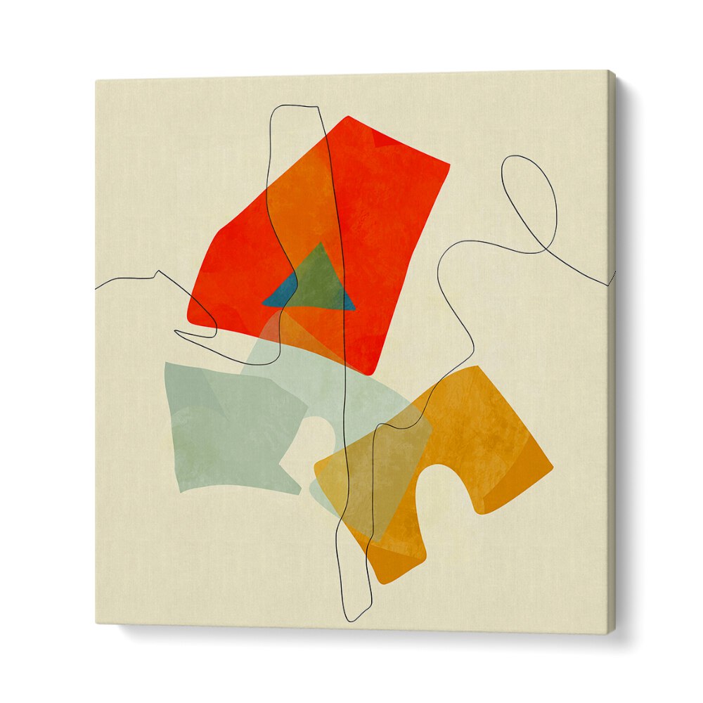 Ana Rut Bre painting - SHAPES AND LINES IV by Asianmonk