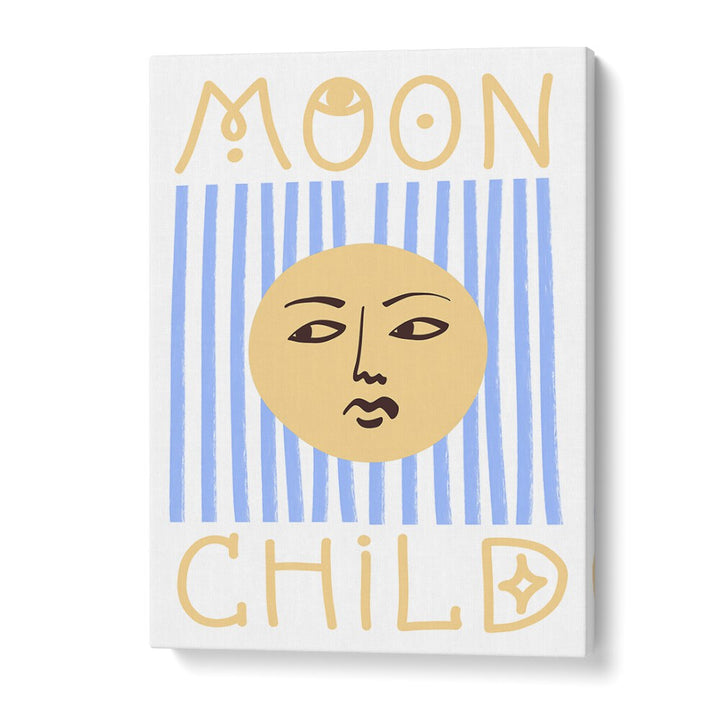 STRIPED MOON CHILD BY GRACE DIGITAL ART CO KIDS PAINTINGS