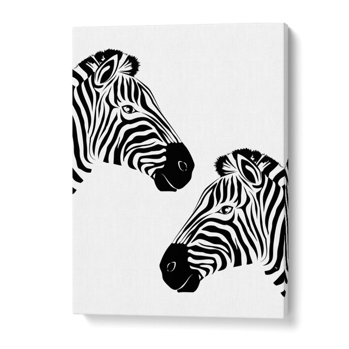 TWO ZEBRAS BY MARTINA , WILDLIFE POSTER