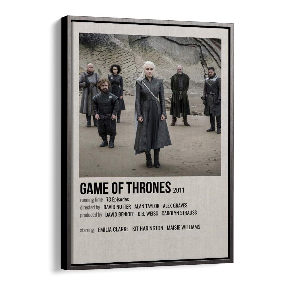 Game Of Thrones 2011 I Movie Posters in Black Floater Frame