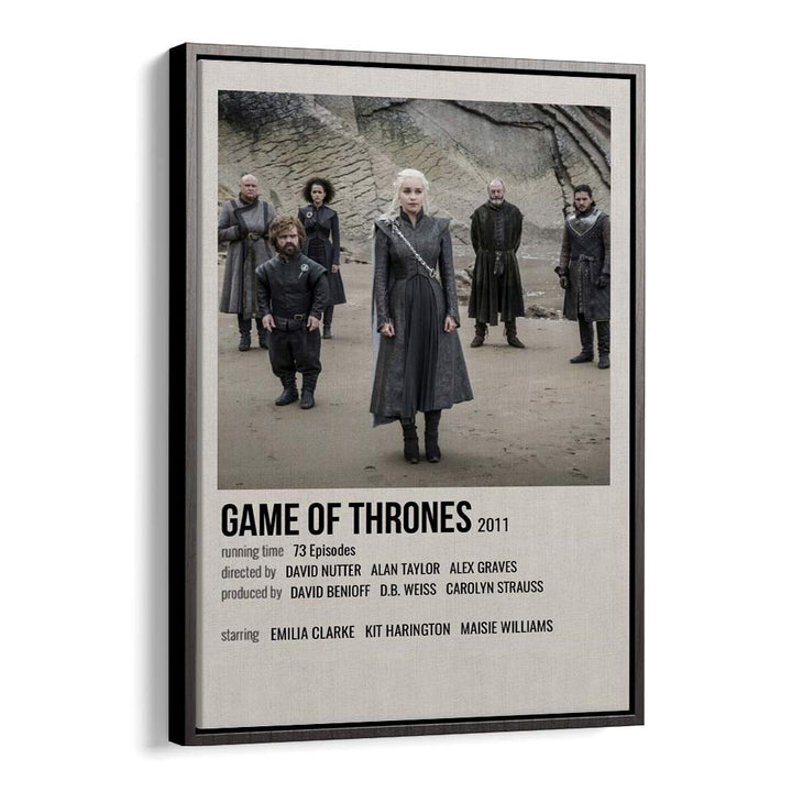 Game Of Thrones 2011 I Movie Posters in Black Floater Frame