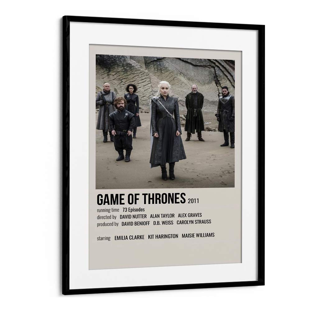 Game Of Thrones 2011 I Movie Posters in Black Frame With Mount