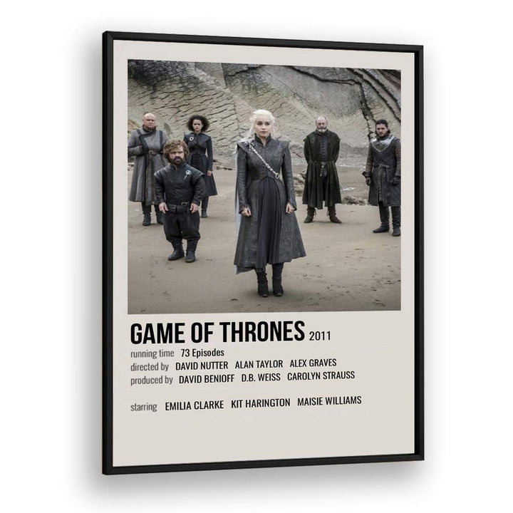 Game Of Thrones 2011 I Movie Posters in Black Plain Frame
