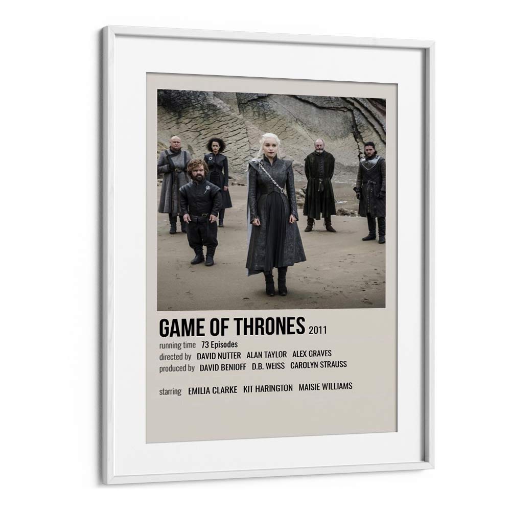 Game Of Thrones 2011 I Movie Posters in White Frame With Mount