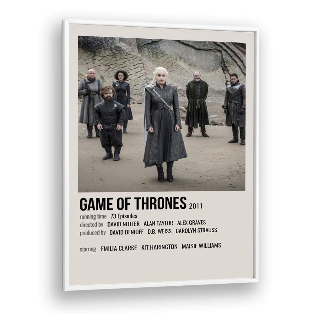 Game Of Thrones 2011 I Movie Posters in White Plain Frame