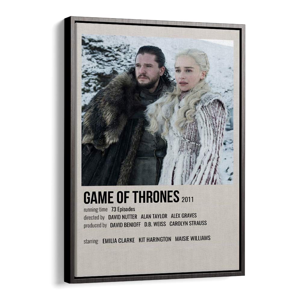 Game Of Thrones 2011 II Movie Posters in Black Floater Frame