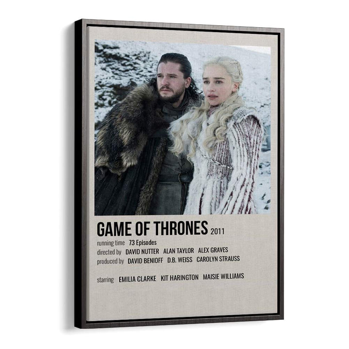 Game Of Thrones 2011 II Movie Posters in Black Floater Frame