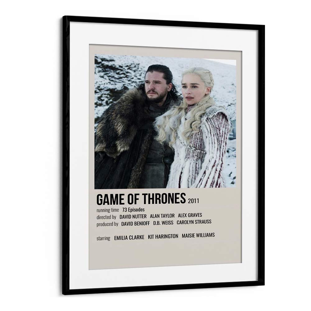 Game Of Thrones 2011 II Movie Posters in Black Frame With Mount