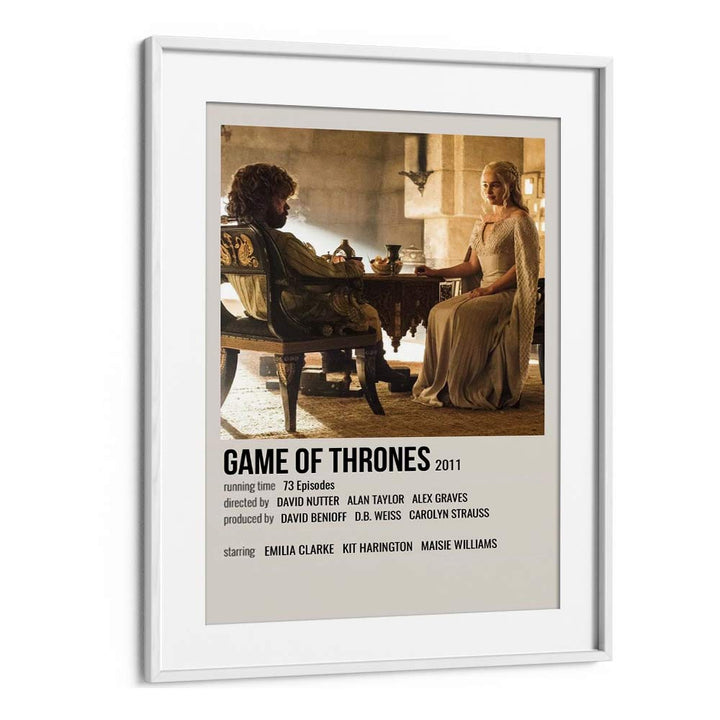 Game Of Thrones 2011 III Movie Posters in White Frame With Mount