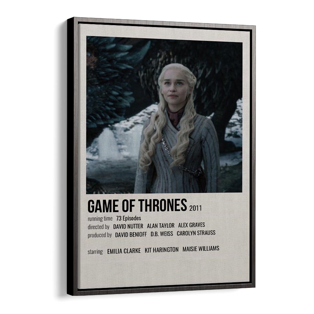 Game Of Thrones 2011 IV Movie Posters in Black Floater Frame