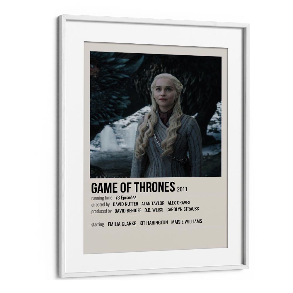 Game Of Thrones 2011 IV Movie Posters in White Frame With Mount