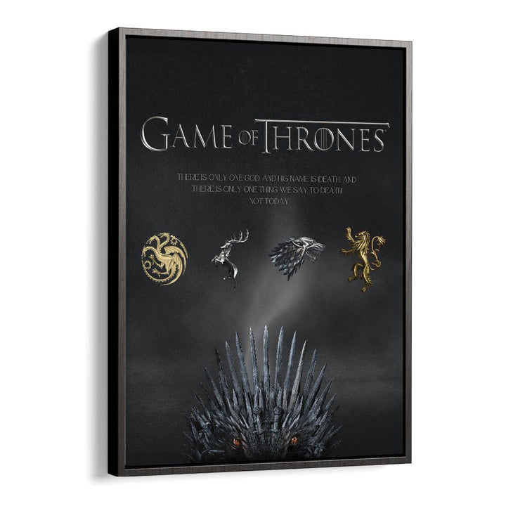 Game Of Thrones By Grishma Korjani Movie Posters in Black Floater Frame