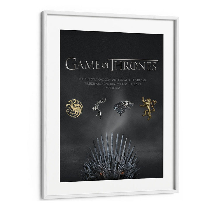 Game Of Thrones By Grishma Korjani Movie Posters in White Frame With Mount