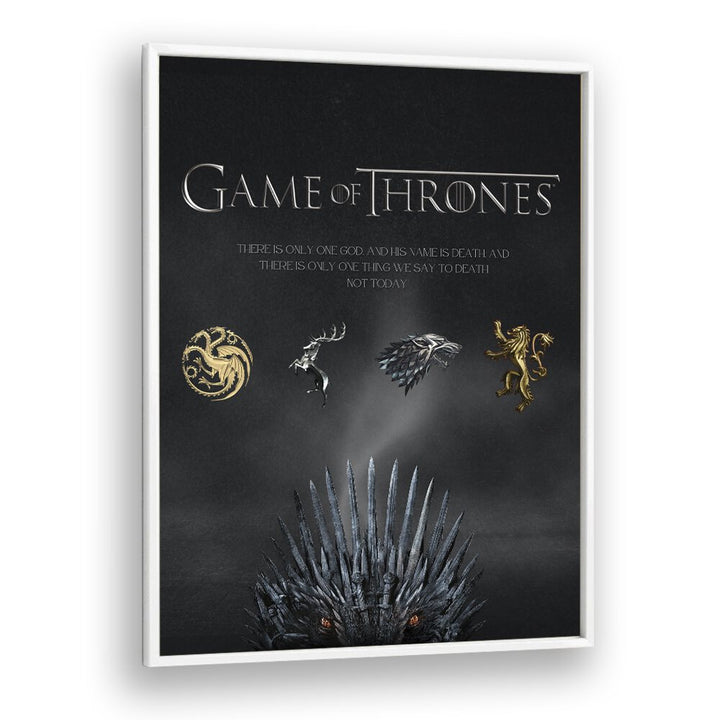 Game Of Thrones By Grishma Korjani Movie Posters in White Plain Frame