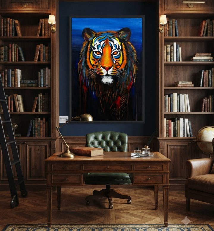 ABSTRACT TIGER  , HANDMADE ARTWORKS