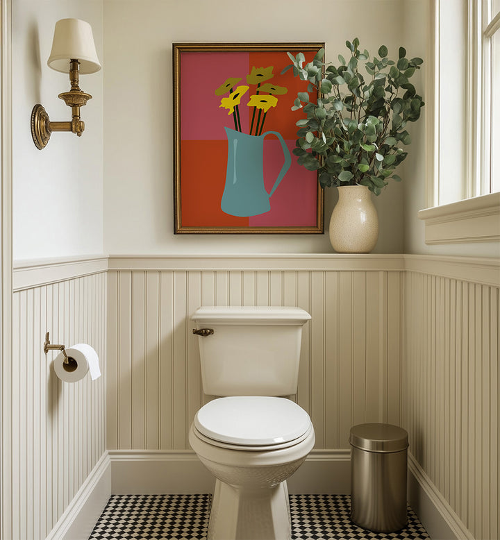 FLOWERS IN VASE , FLORAL FLOWER PAINTINGS