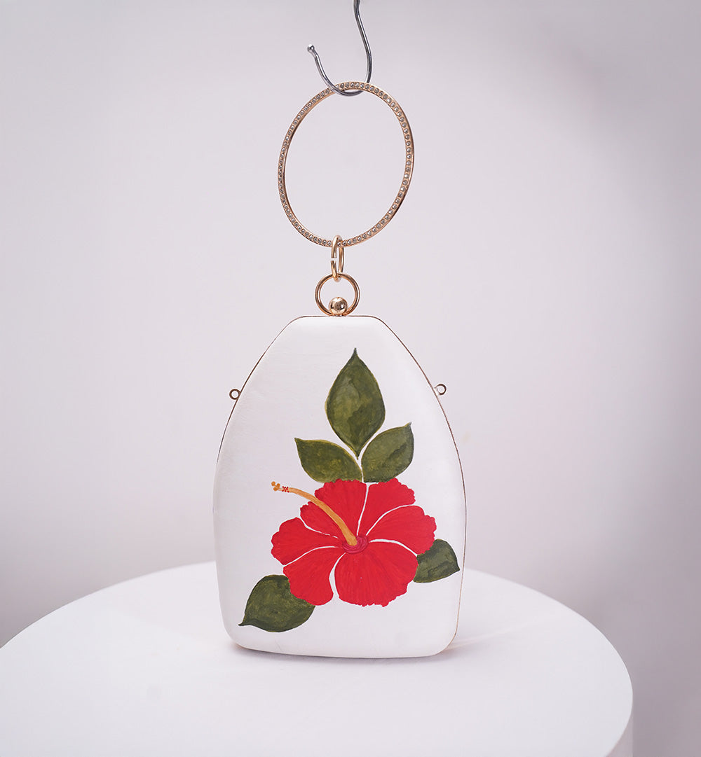 HIBISCUS BLOOM STATEMENT CLUTCH
