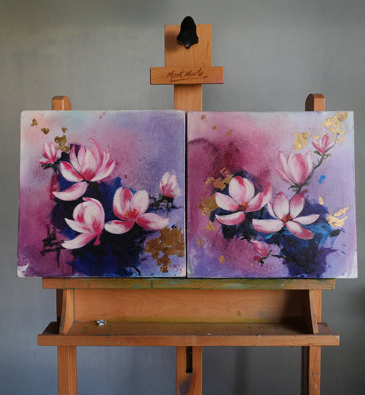 GRACE IN PAIR ,HANDEMADE ARTWORKS , SET OF 2