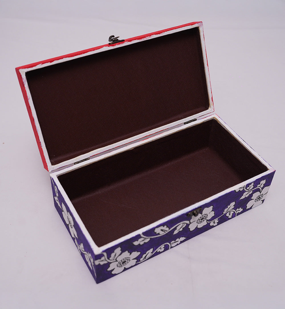 ROYAL KALAMKARI-INSPIRED PEACOCK KEEPSAKE BOX