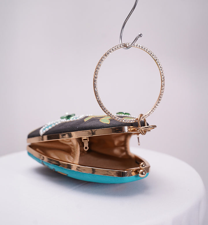 BLUE BELLE LUXE – HANDCRAFTED BAG