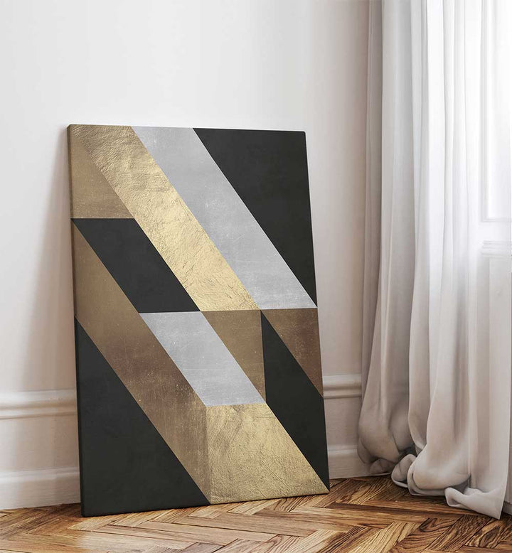 GEOMETRIC GOLD FLOW , GEOMETRIC ART PRINTS