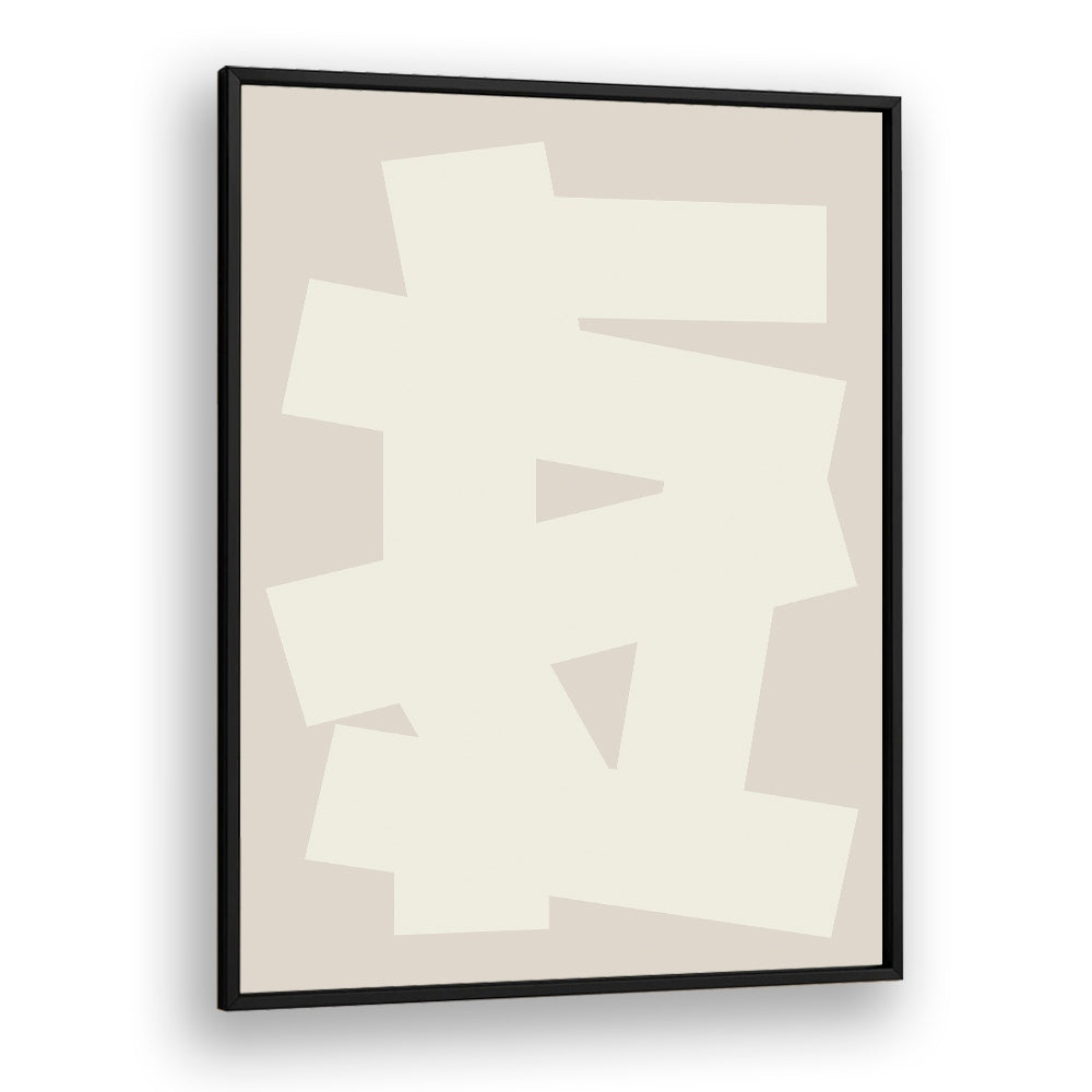 Geometrical Graphic Abstract Art Abstract Paintings in Black Plain Frame