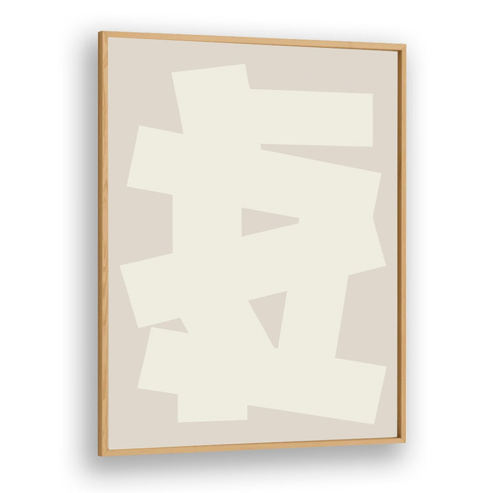 Geometrical Graphic Abstract Art Abstract Paintings in Oak Wood Plain Frame