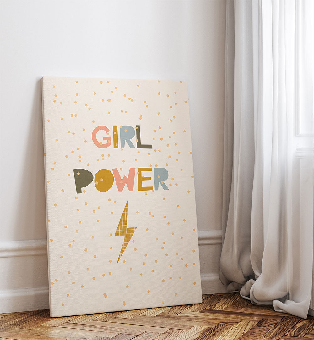 GIRL POWER , KIDS ROOM PAINTINGS